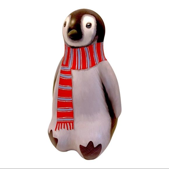 Other - Adorable tin penguin - opens.